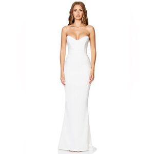Nookie Love Affair Gown - Elegant White Strapless